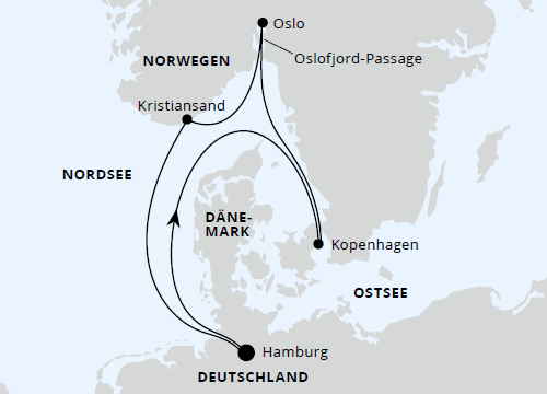 AIDAnova - Norwegen & Dänemark ab Hamburg, 14.12.2024, 28.12.2024, 11.01.2025 & 25.01.2025, Kreuzfahrt AIDA
